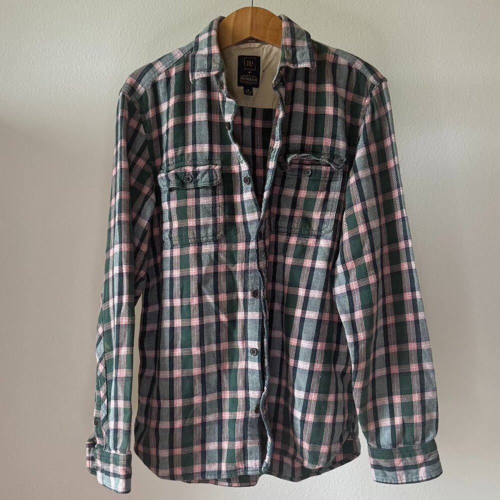 Gap × Pendleton Soft Thick Flannel Shirt • Size M • Vintage Plaid